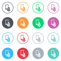 Vector flat iButtons