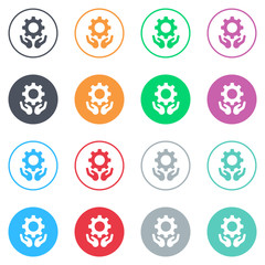 Vector flat iButtons