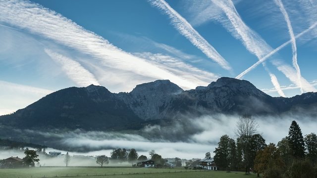 Zeitraffer - Morgenbeginn im Berchtesgadener Land