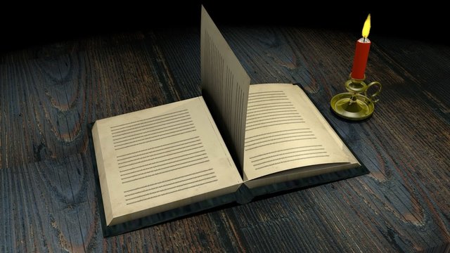 Buch mit Bluescreen