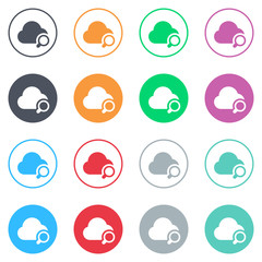 Vector flat iButtons