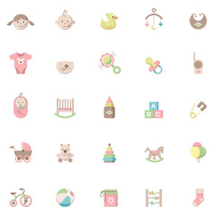 Baby icon set