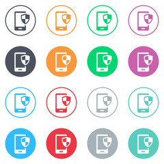 Vector flat iButtons