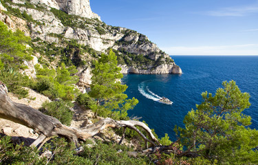 Promenade en bateau dans les calanques, Marseille