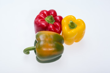 sweet pepper isolated on white background