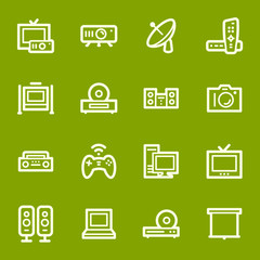 Electronic Appliances Web Icons