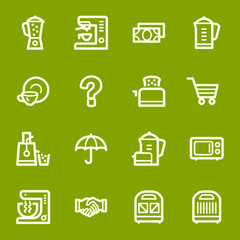 Kitchen Appliances Web Icons