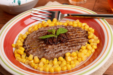 hamburger e condimento - hamburger and seasoning