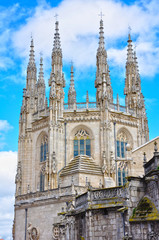 Fototapeta na wymiar Catedral de Burgos, cimborrio de la capilla del Condestable