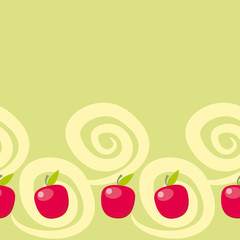 Seamless apple pattern