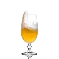 Splashing beer