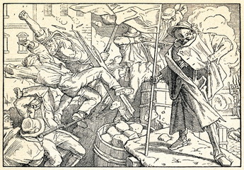 Death on the barricades (Alfred Rethel, 1848)