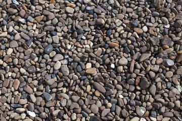 texture of  small sea stones