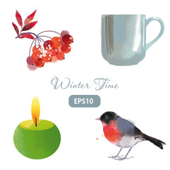 happy new year merry christmas deco