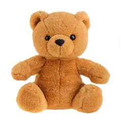 Fotobehang Toy teddy bear isolated on white, cutout © azure