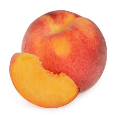 Fototapeta na wymiar Peaches isolated
