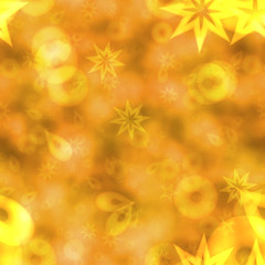 Abstract bokeh background in yellow spectrum