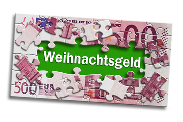 Geldschein - Weihnachtsgeld