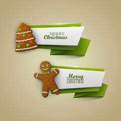 Christmas banners set