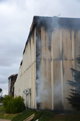 incendio de una fabrica en burgos