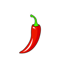 red hot chili pepper isolated on a white background