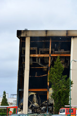 incendio en una fabrica de burgos