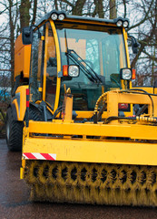 Snow blower. Road services are ready for winter.