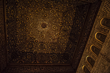 Alhambra, dal palacio Nazaries, Granada - obrazy, fototapety, plakaty