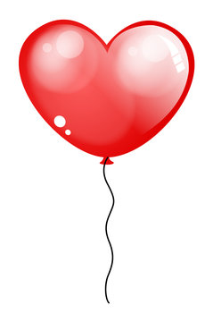 Love Heart Glossy Balloon