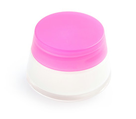 Facial cream jar. Beauty concept