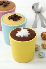 dessert crema di cioccolato vanilla
