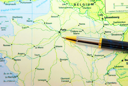 Pen and map