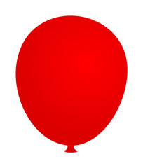 Soft Red Balloon Banner