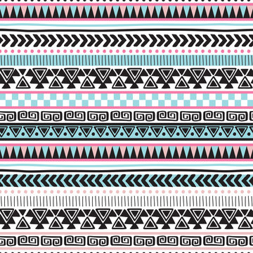 colorful aztec vintage pattern vector illustration