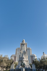 Fototapeta na wymiar Spain Square in the spanish capital.