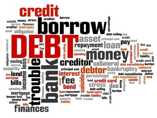 Debt - tag cloud