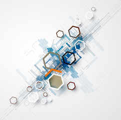 abstract technology background Business & development direction