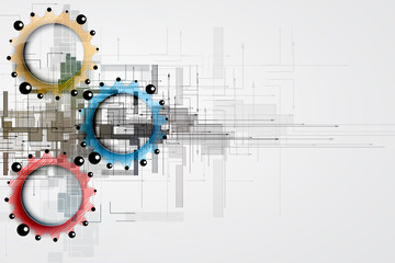 Obraz premium abstract technology background Business & development direction