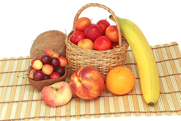 Fruits  on a napkin