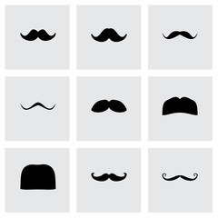 Vector moustaches icon set