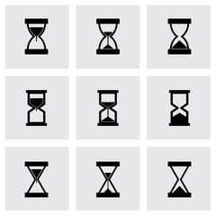 Vector hourglass icon set