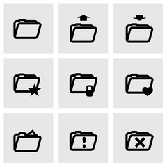 Vector folder icon set