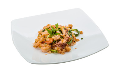 Rice with seafood