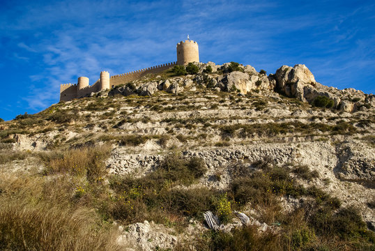 Castle at Castalla, Valencia y Murcia, Spain