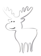 Kleiner Elch zu Weihnachten