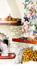 Christmas tree decorated with toys