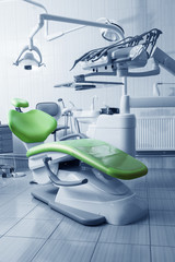 Special equipment for a dentist, dentist office