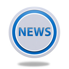 News circular icon on white background