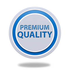 Premium quality circular icon on white background