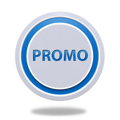 Promo circular icon on white background